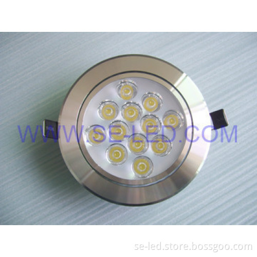 12*1W Flat Type Pure White LED Downlight with 3Years Guarantee